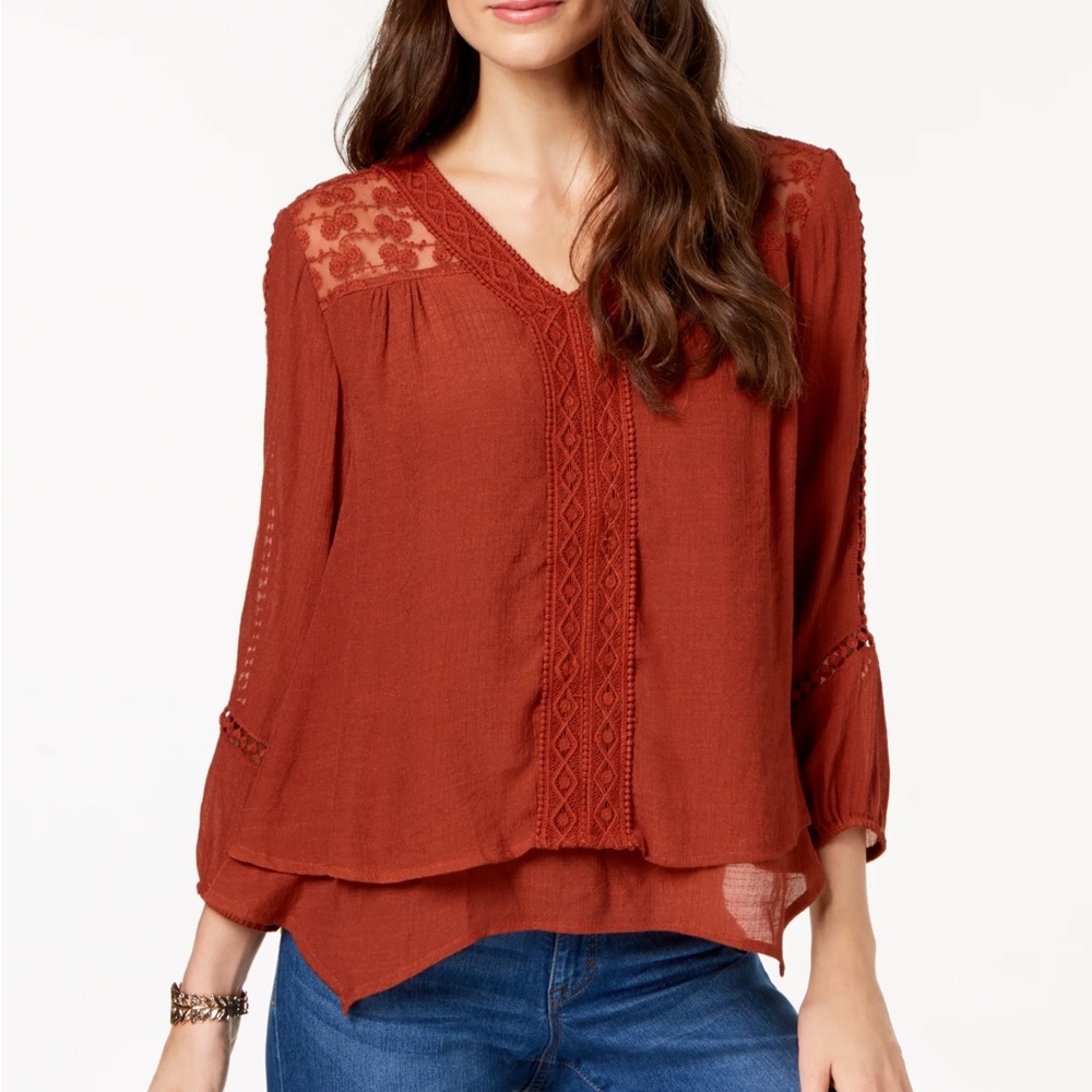 Style & Co Long Sleeve Blouse - SP